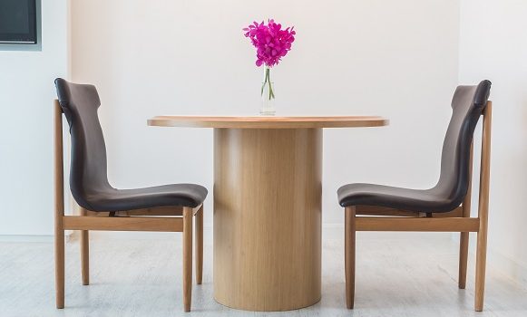 Table and chair for dinner decoration interior of room